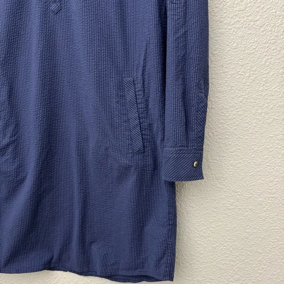 Southern Tide Blue Stripe Seersucker Popover Shirt Dress Size Small - Picture 5 of 11
